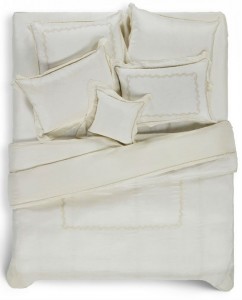 Постельное белье из натурального не окрашеного шелка с вышивкой 2 спальное евро макси Hamam Sultan