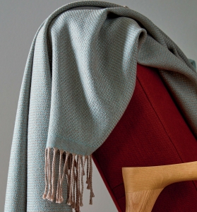 Плед 130х170 Blanc des Vosges Cosy celadon