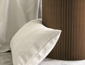 Покрывало пике 180x260 Blanc des Vosges Chevrons naturel