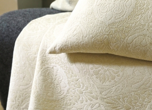 Покрывало хлопковое пике 250x250 Blanc des Vosges Drakkar