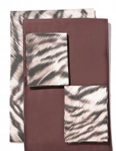 Постельное белье Семейное Roberto Cavalli Tigre 001 marone