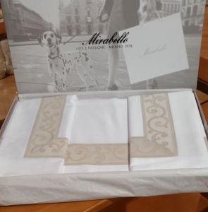 Постельное белье евро Mirabello San Marco v01 avorio