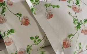 Постельное белье евро макси Mirabello Scented rose v22 чайная роза