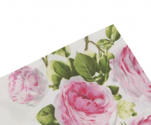 Постельное белье 1.5 спальное Mirabello Scented rose v03 розы розовые на белом