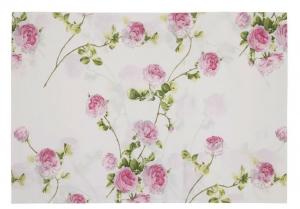 Постельное белье 1.5 спальное Mirabello Scented rose v03 розы розовые на белом