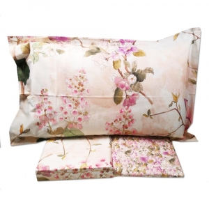 Постельное белье евро Mirabello Ikebana 09M rosa