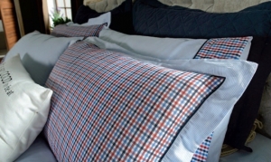 Постельное белье 2 спальное евро Casual Avenue Richmond white-sky белый/синий