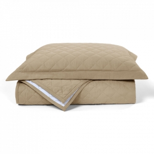 Покрывало хлопковое 240х260 Hampton warm grey дым от L'appartement Покрывало хлопковое 240х260 Hampton warm grey дым от L'appartement