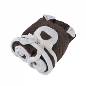 Полотенце с капюшоном 70х140 Casual Avenue Bear chocolate шоколад