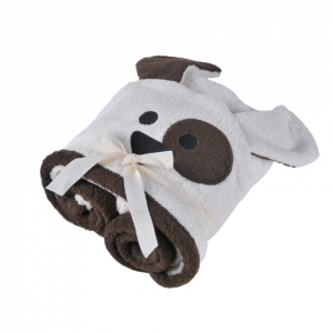 Полотенце с капюшоном 70х140 Casual Avenue Dog ivory/chocolate