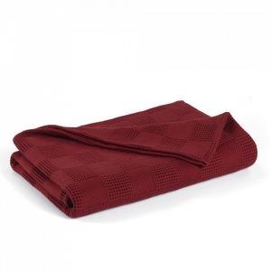 Пикейное покрывало 160X220 Edinburgh red wine красный от L'appartement