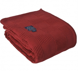 Пикейное покрывало 230X220 Edinburgh red wine красный от L'appartement