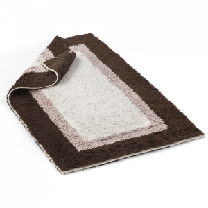 Коврик для ванной из длинноволокнистого хлопка 55x90 Casual Avenue Soho chocolate/quartz/ivory лиловый