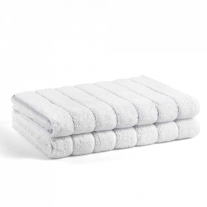 Коврик для ванной 60x90 Casual Avenue Striped terry white/dark grey белый/серый
