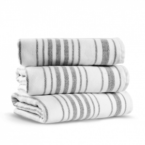 Полотенце 50х90 Casual Avenue Stripe gauze white/dark grey белый/темно-серый Полотенце 50х90 Casual Avenue Stripe gauze white/dark grey белый/темно-серый