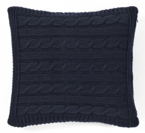 Подушка декоративная Boston deep blue синий от Casual Avenue