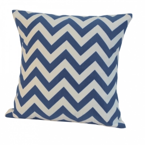 Подушка декоративная Chevron blue синий  Casual Avenue