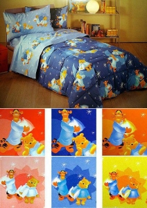 Детское постельное белье Caeffi Pooh b. notte rosso