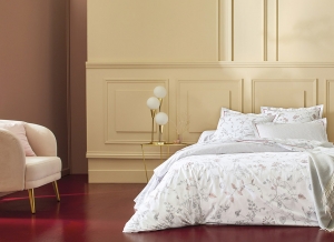Постельное белье евро Casse noisette petale от Blanc des Vosges