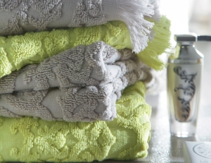 Полотенце 30х50  Princess tilleul зеленый от Blanc des Vosges