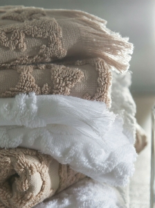 Полотенце 30х50 Princess sable песочный от Blanc des Vosges