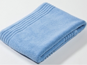 Коврик для ванной 50х90 Uni bleuet голубой Blanc des Vosges