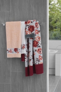 Шенилловое полотенце 37х50 Cinnamon Rose 129 purpurrot пурпурно-красный от Feiler