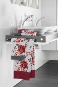 Шенилловое полотенце 37х50 Cinnamon Rose 129 purpurrot пурпурно-красный от Feiler