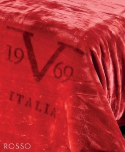 Плед-покрывало 220х240 Velluto Rosso красный от Versace 19.69