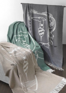 Плед Casato N41 Antrazite серый 140х190 от Trussardi