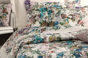 Постельное белье евро Fiori di Caravaggio 01M beige от Mirabello