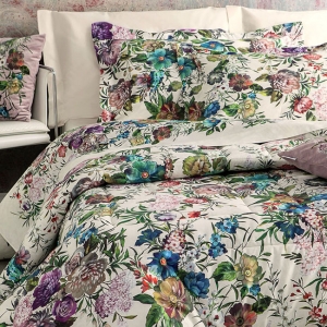 Постельное белье евро Fiori di Caravaggio 01M beige от Mirabello