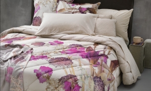 Постельное белье 1,5 спальное Ripped flowers 003 Bordeaux от Diesel