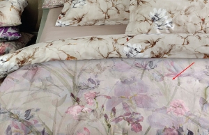 Постельное белье евро Irises 09 rosa от Mirabello