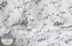 Постельное белье евро White princess B00 bianco от Mirabello