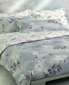 Постельное белье евро White princess 31U azzurro от Mirabello