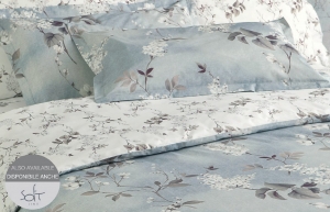 Постельное белье евро White princess 31U azzurro от Mirabello