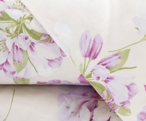 Постельное белье евро макси Mirabello Rododendri розовые цветы