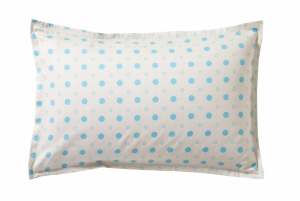 Постельное белье 2 спальное евро Blanc des Vosges Flocons Celadon