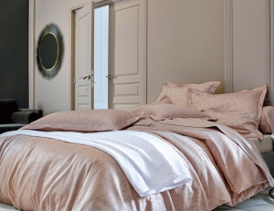 Постельное белье 2 спальное евро Blanc des Vosges Phenix bois de rose