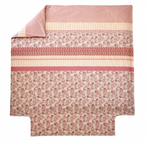 Постельное белье 2 спальное евро Blanc des Vosges Decorum Bois de rose