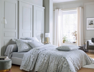 Постельное белье 2 спальное евро Sanderson Coquelicots Perle