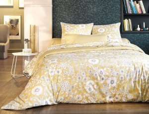 Постельное белье 2 спальное евро Sanderson Coquelicots Miel