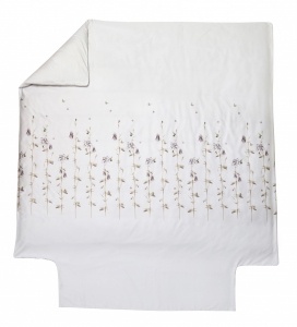 КОПИЯ Постельное белье 2 спальное евро Blanc des Vosges Ancolie Perle
