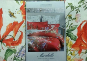 Постельное белье евро Fiore di estate vB00 белый от Mirabello