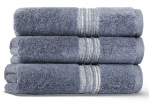 Полотенце махровое 33х33 Casual Avenue Antique denim (серо-синий),