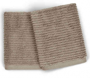 Полотенце махровое 33х33 Casual Avenue Slim Ribbed cabble stone (серо-коричневый)