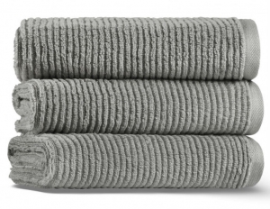 Полотенце махровое 30х40 Casual Avenue Slim Ribbed fog (светло-серый)