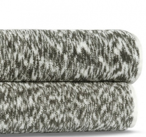Полотенце махровое 30х40 Casual Avenue Grade dark grey/white (темно-серый/белый)