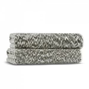 Полотенце махровое 70х 140 Casual Avenue Grade dark grey/white (темно-серый/белый)